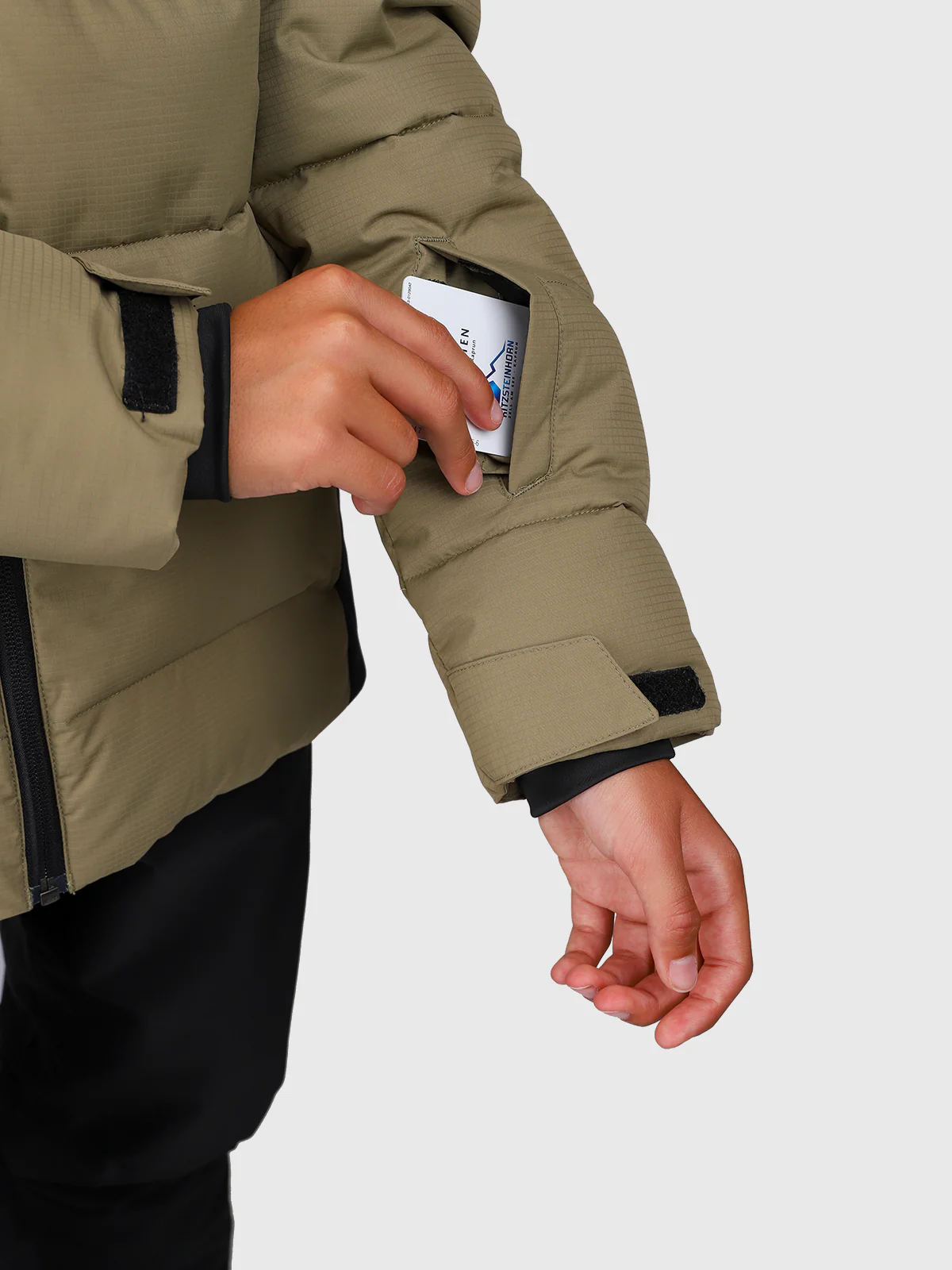 Stortany Boys Snow Jacket | Dusky Green - Image 12
