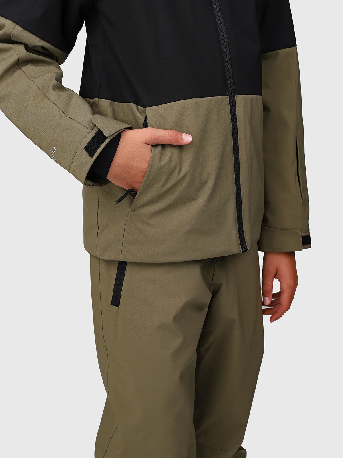 Strokersy Boys Snow Jacket | Dusky Green - Image 13