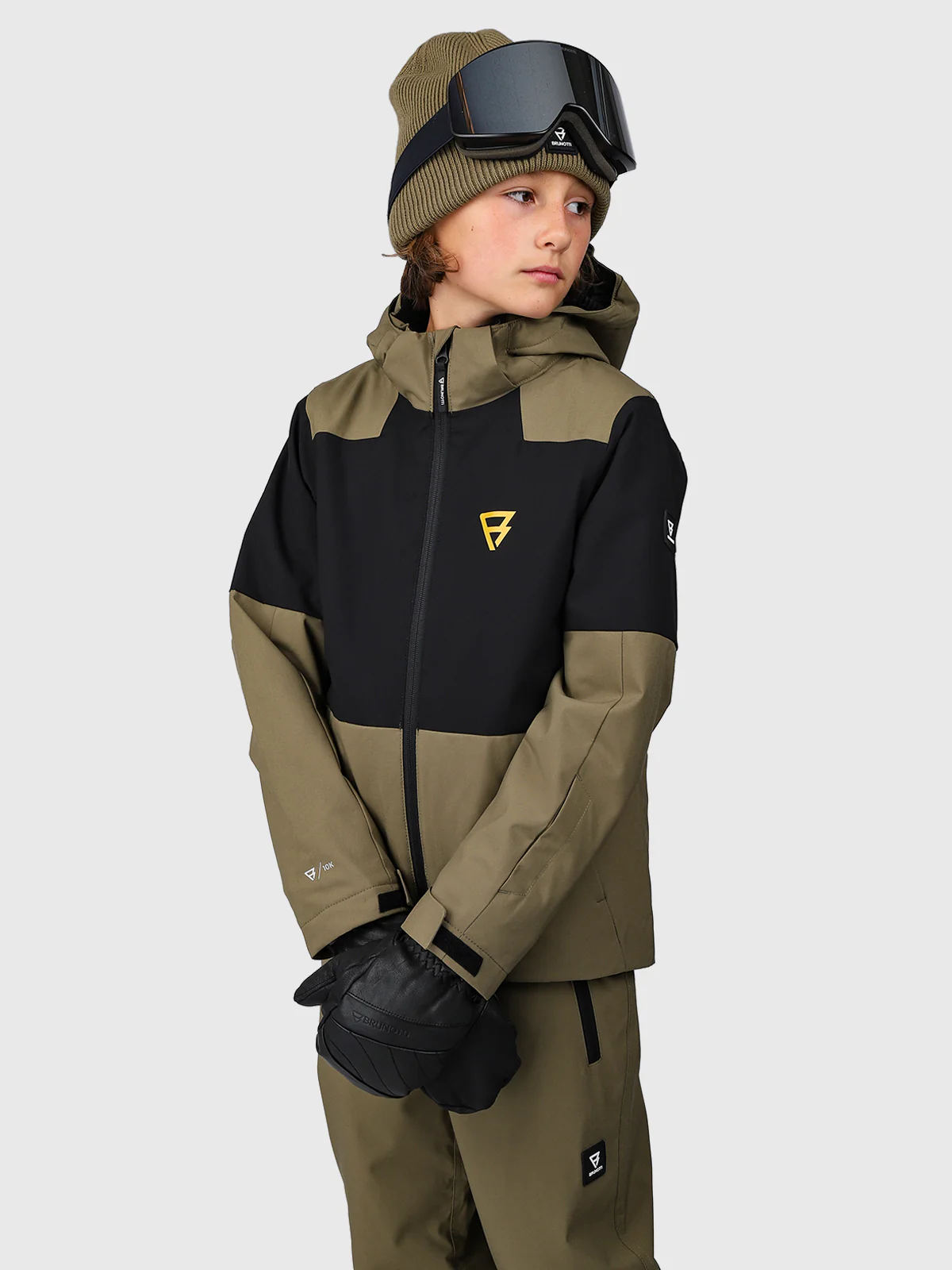 Strokersy Boys Snow Jacket | Dusky Green - Image 4