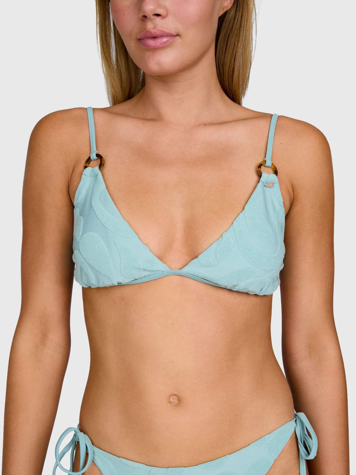 Sunanda-Jacquard Women Bikini | Aqua Grey - Image 10