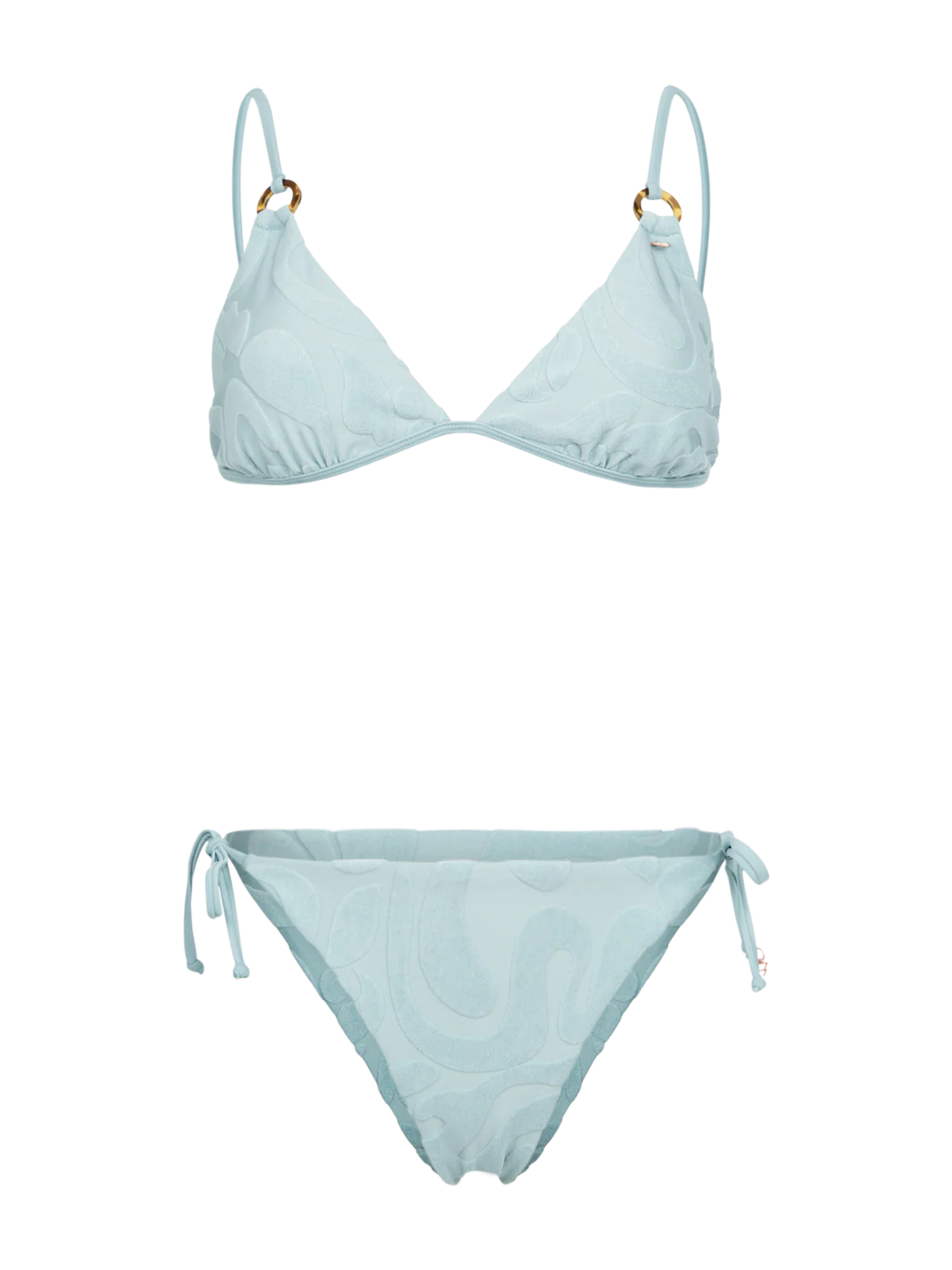 Sunanda-Jacquard Women Bikini | Aqua Grey - Image 7