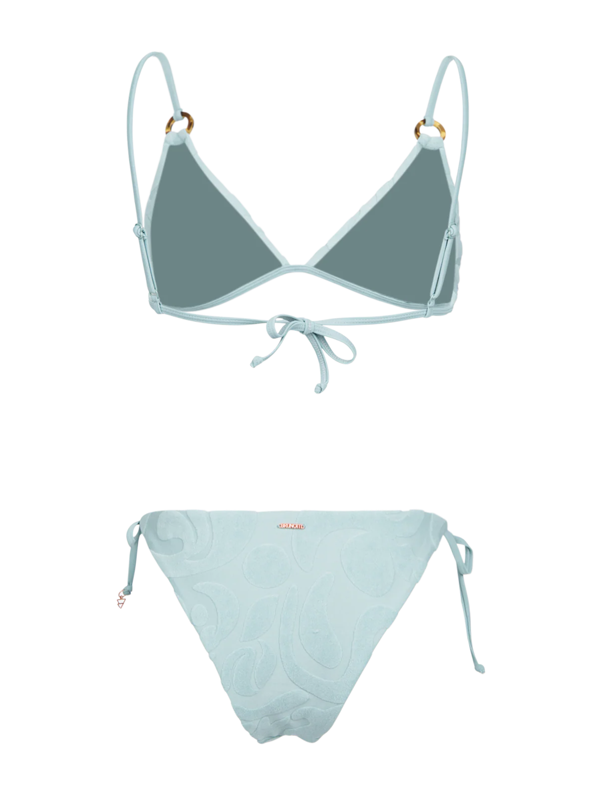 Sunanda-Jacquard Women Bikini | Aqua Grey - Image 8