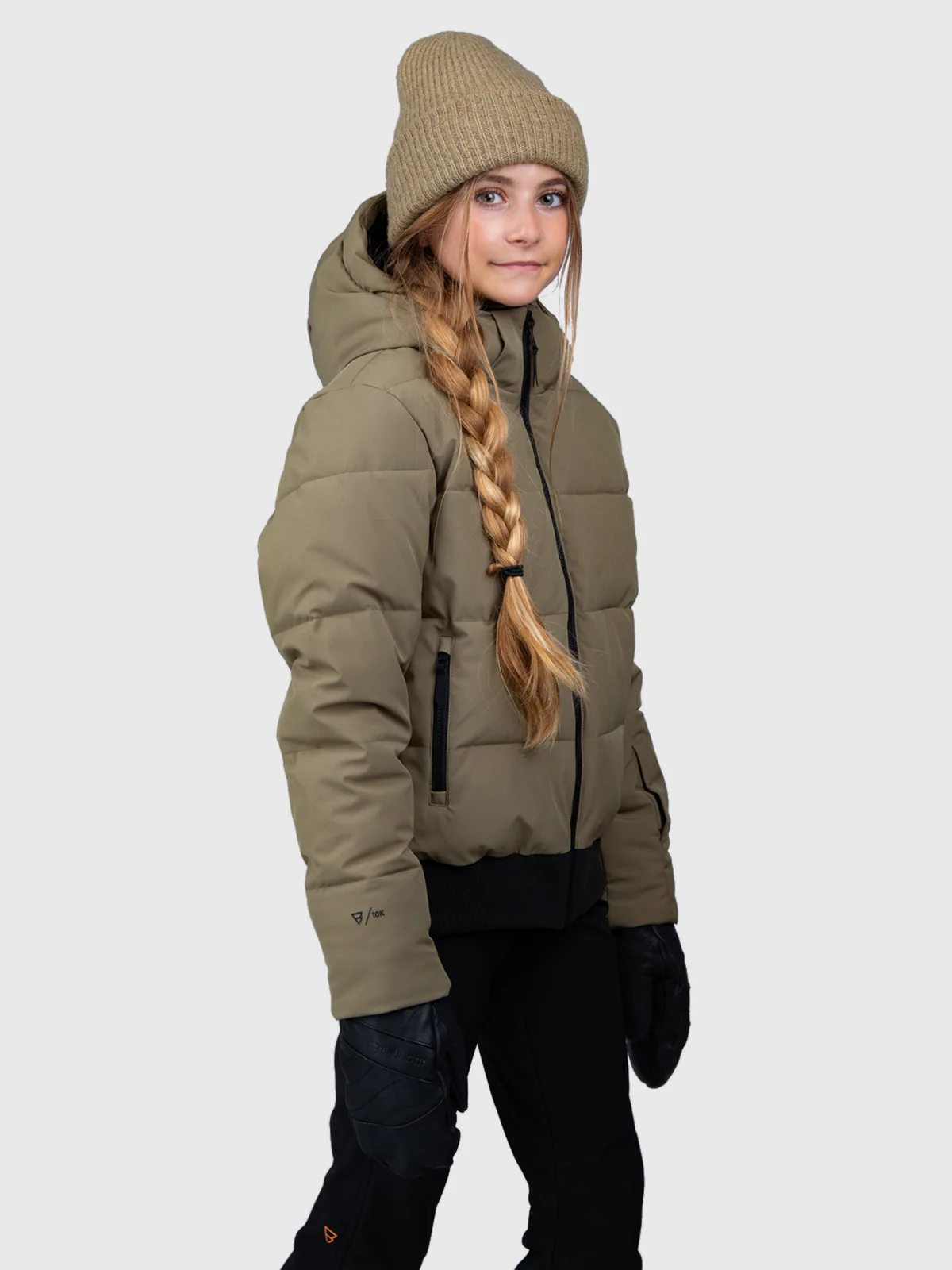 Suncrowny Girls Snow Jacket | Dusky Green - Image 3
