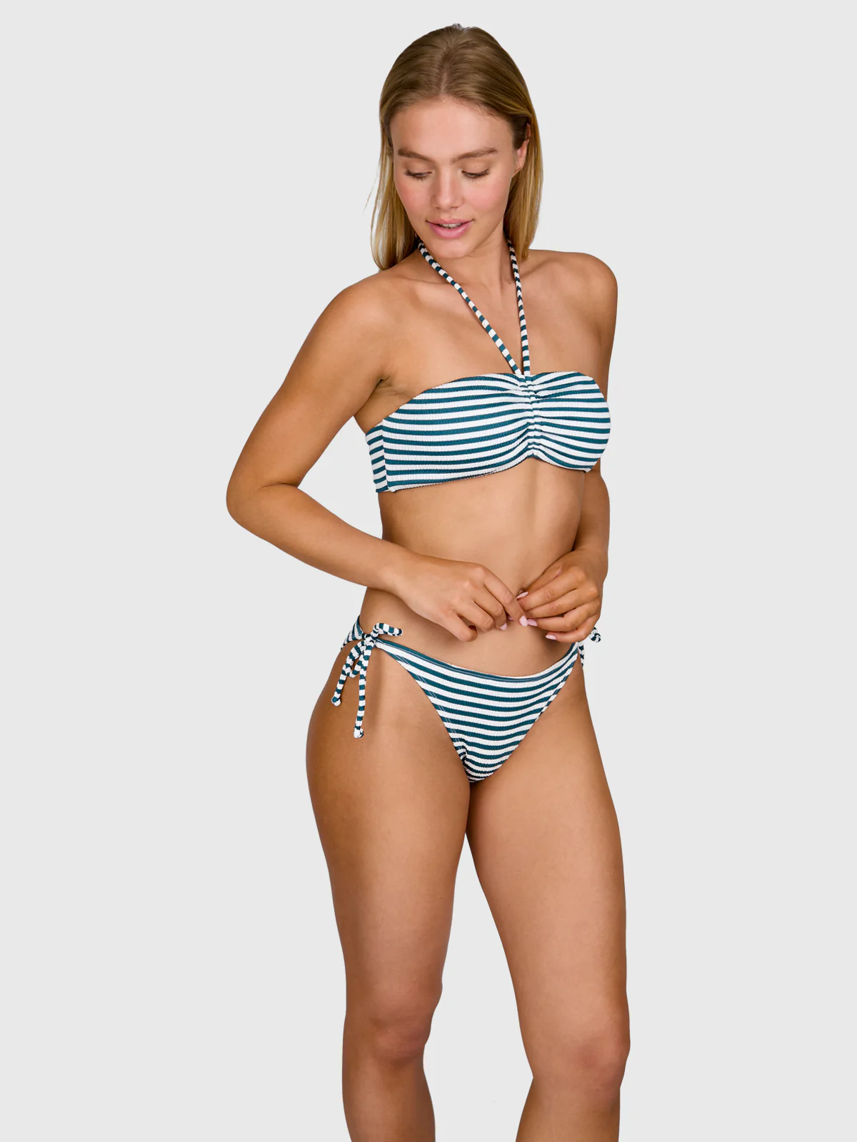 Suus-Stripe Women Bikini Top | Snow - Image 3