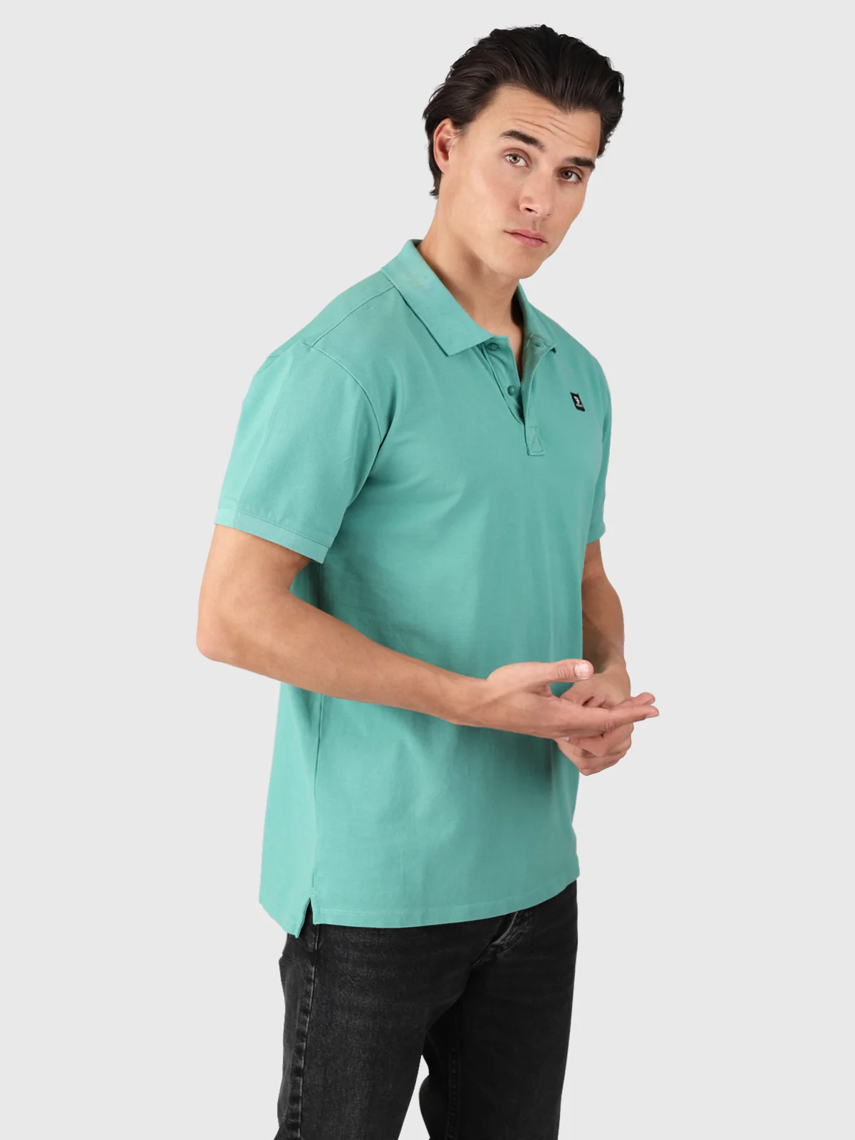 TavECO-N Men Polo | Bottle green - Image 3