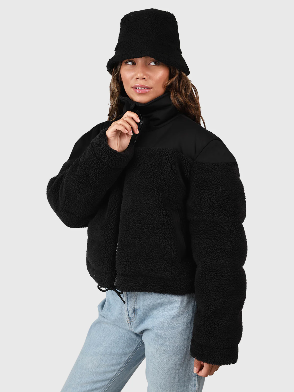 Teddy Women Teddy Puffer Jacket | Black - Image 5