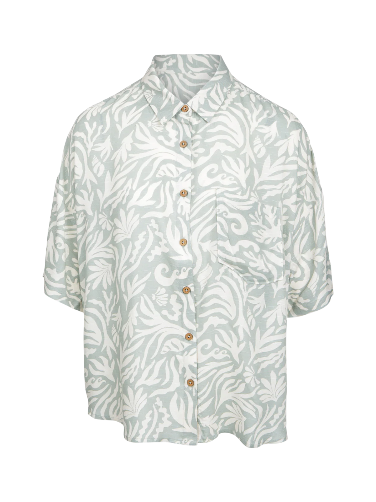 Teodhora Women Shirt | Aqua Grey - Image 8