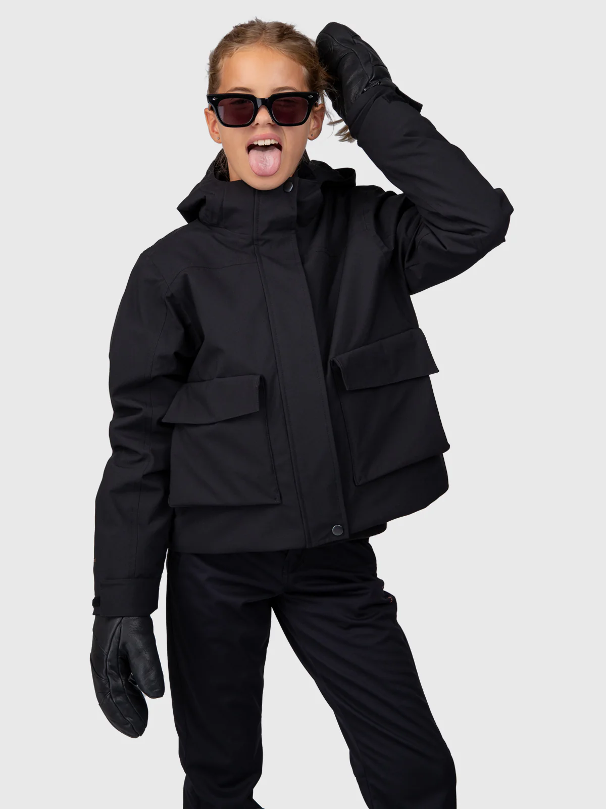 Terraski Girls Snow Jacket | Black - Image 2