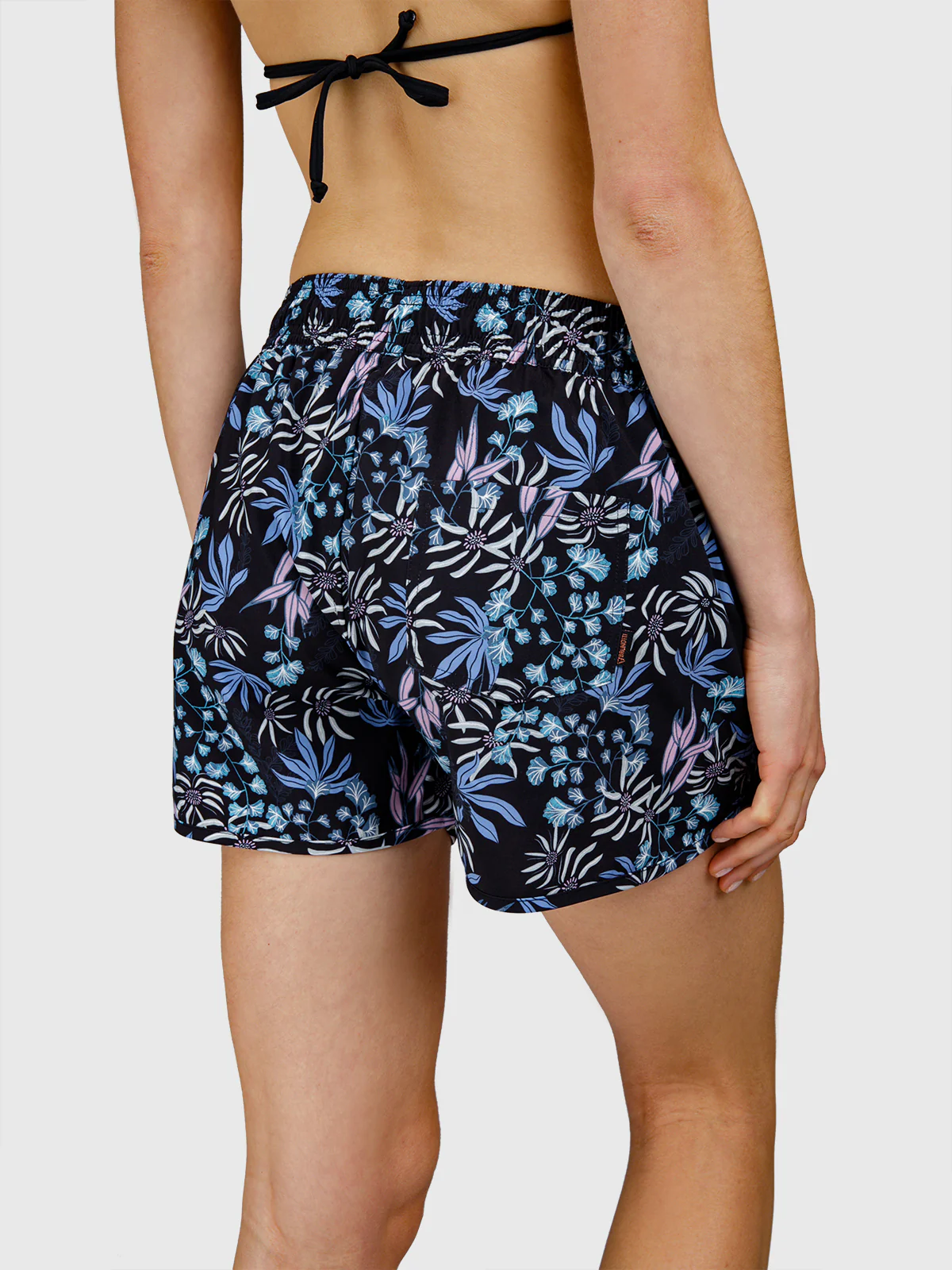 Toluca-Print Women Swim Shorts | Black - Image 10