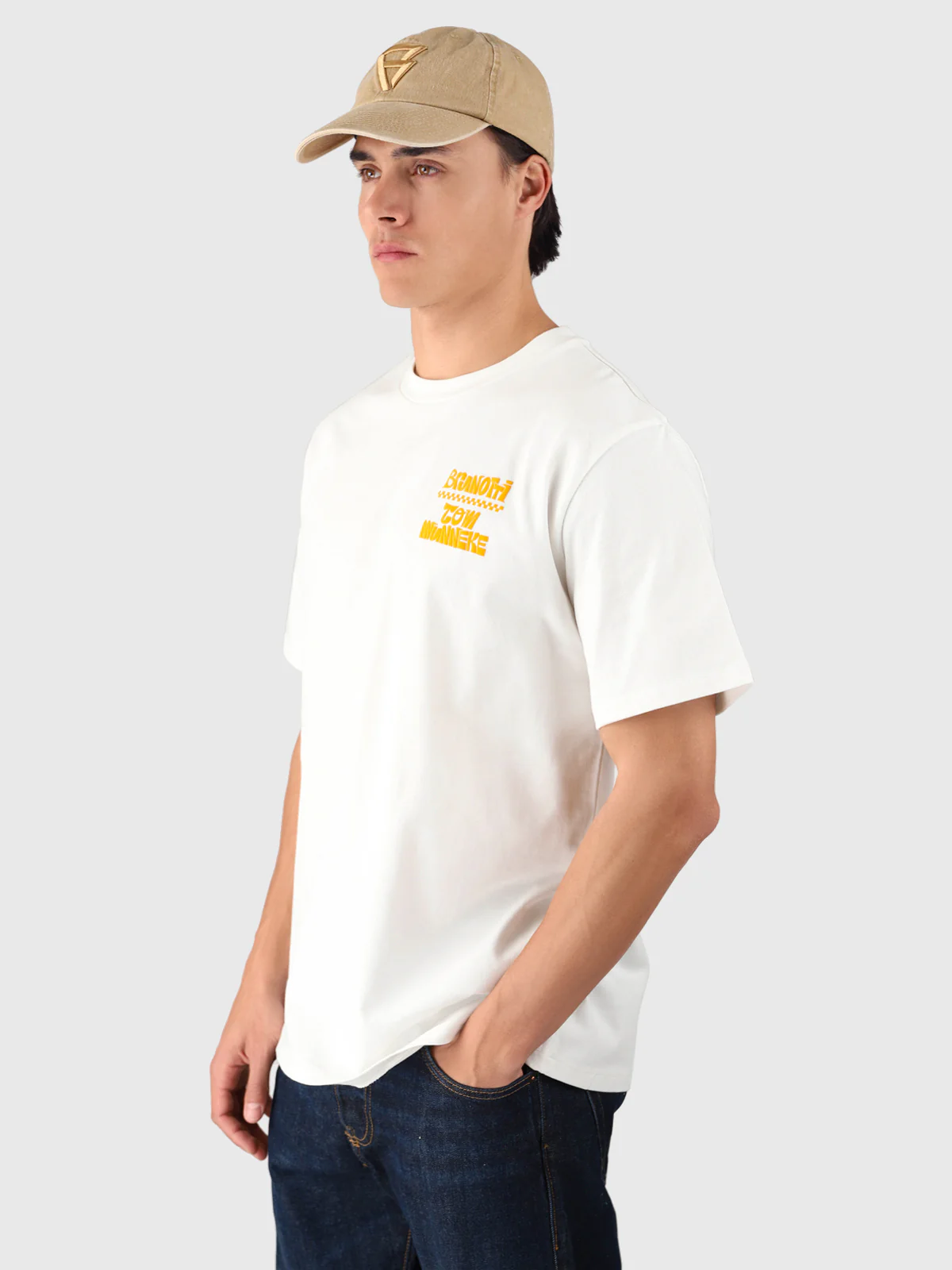 Tom-Artist Men T-shirt | Snow - Image 3