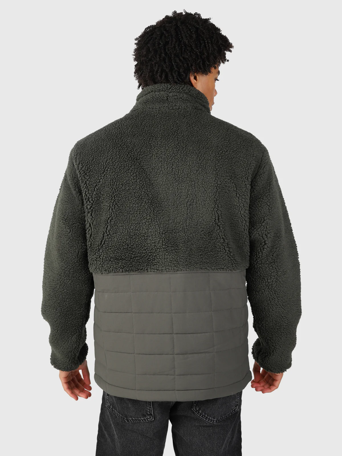 Tontio Men Teddy Jacket | Green - Image 3