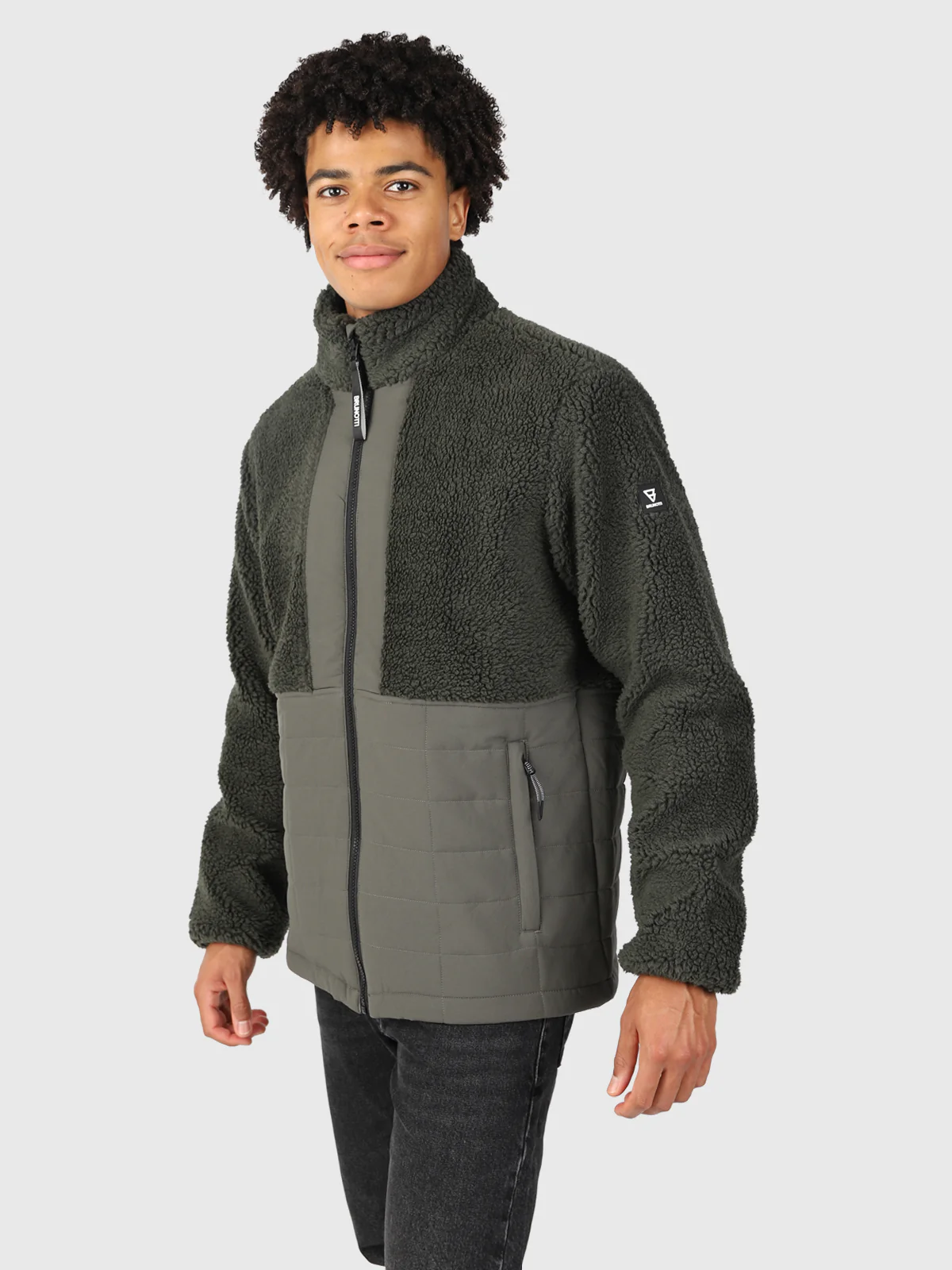 Tontio Men Teddy Jacket | Green - Image 4