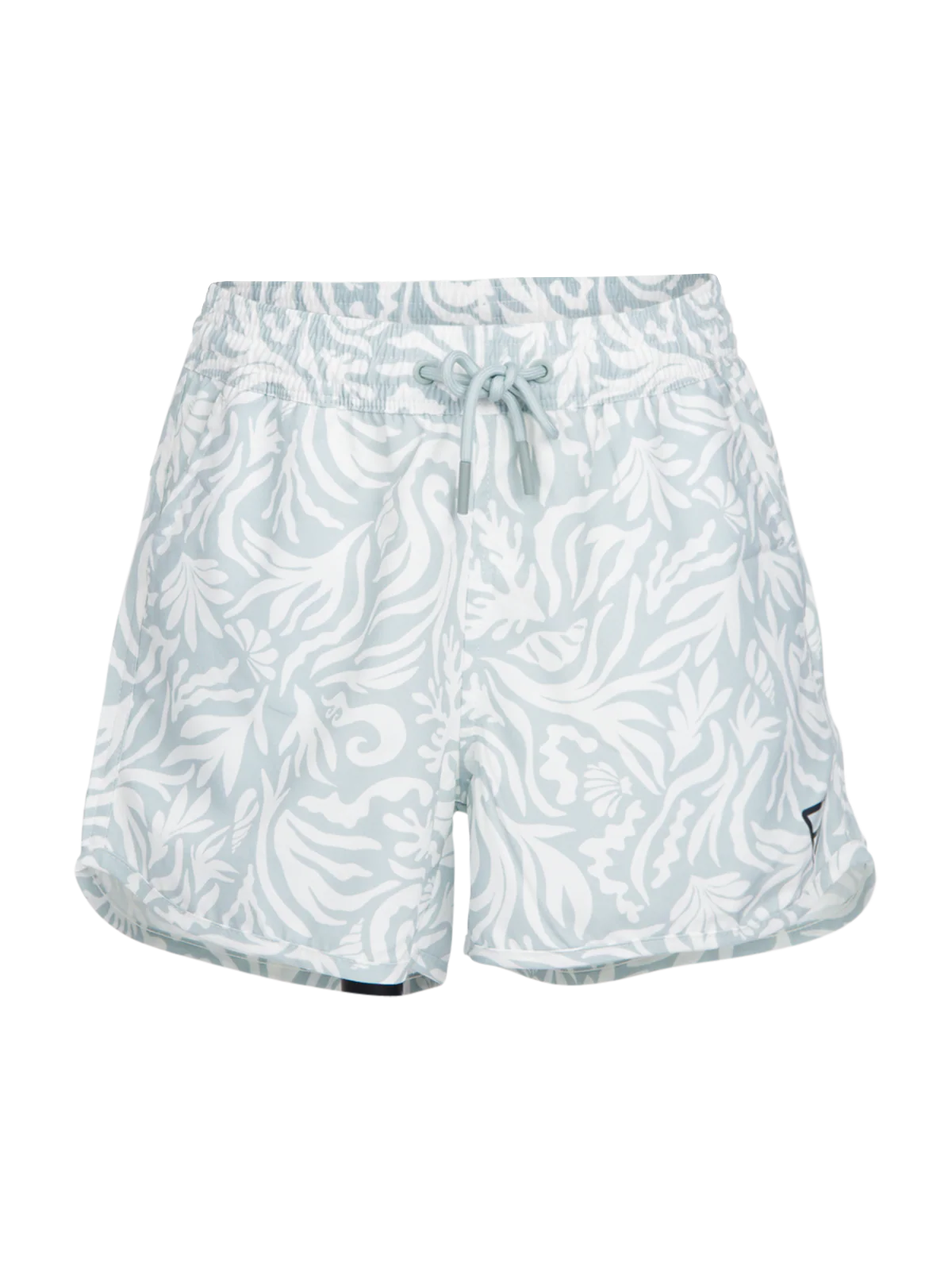 Tulya-Print Girls Swim Shorts | Aqua Grey - Image 9