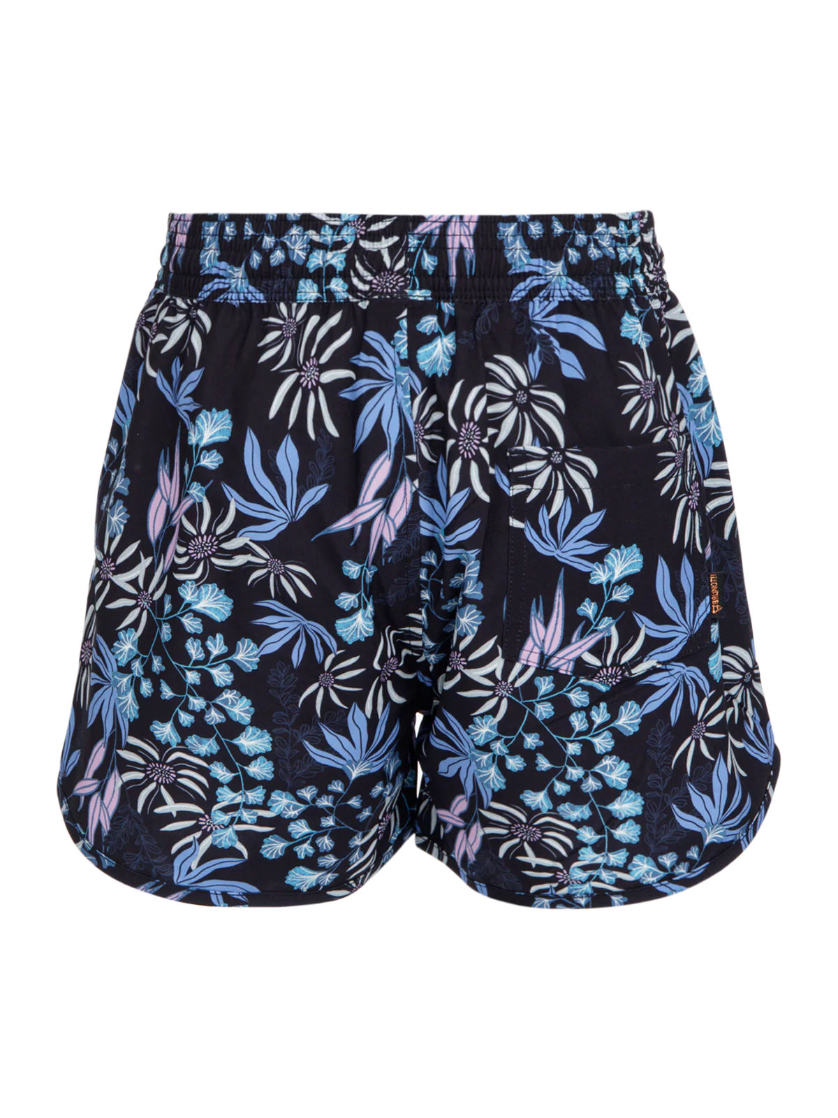 Tulya-Print Girls Swim Shorts | Black - Image 9