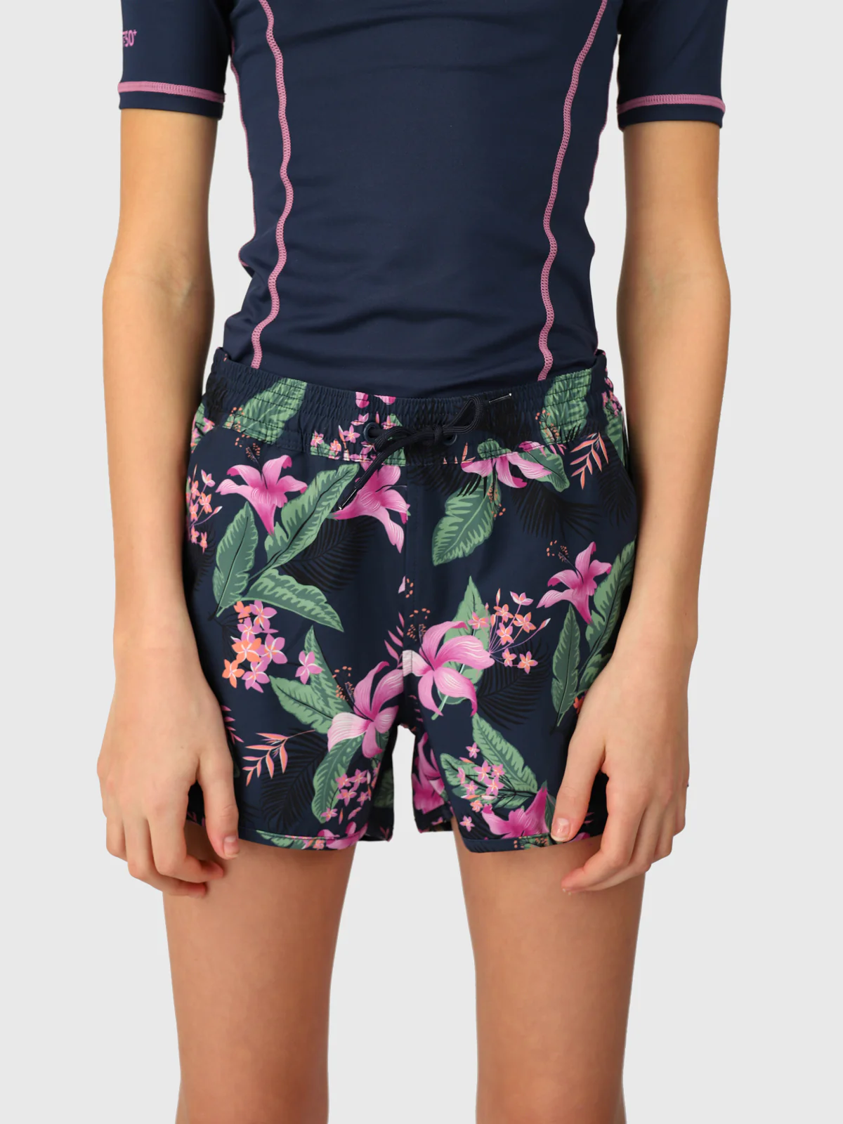 Tulya-Tropicana Girls Swim Shorts | Indigo Blue - Image 7