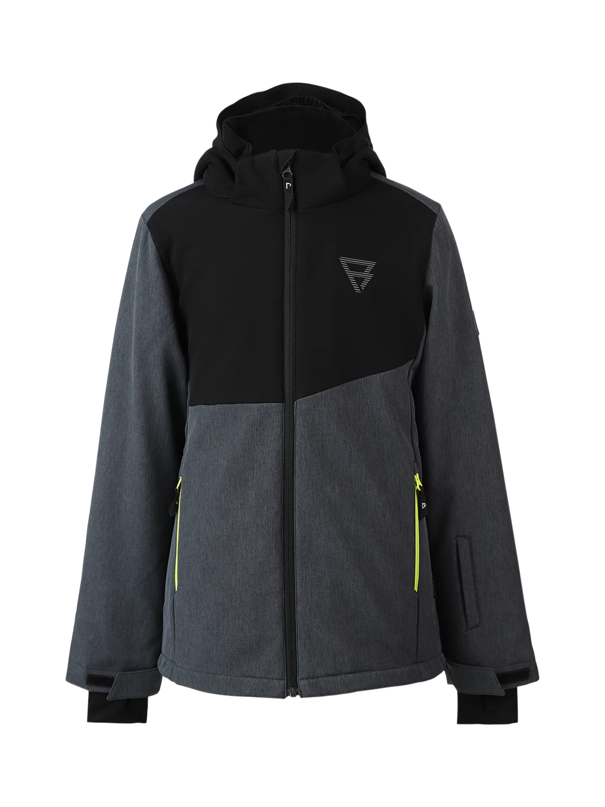 Twinstroky Boys Softshell Snow Jacket | Dark Grey Melee - Image 9