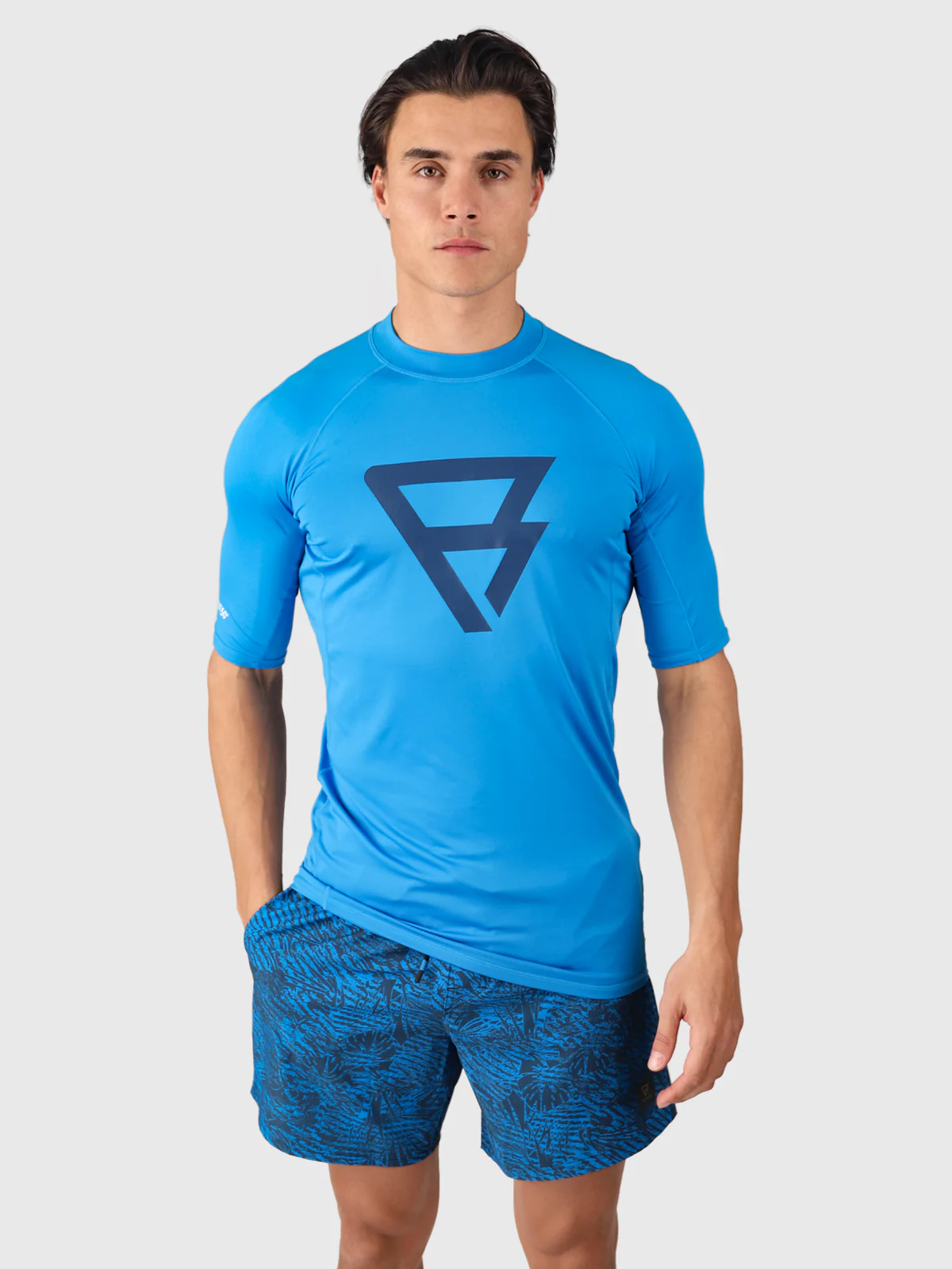 Waveguard Men Rashguard | Neon Blue - Image 3