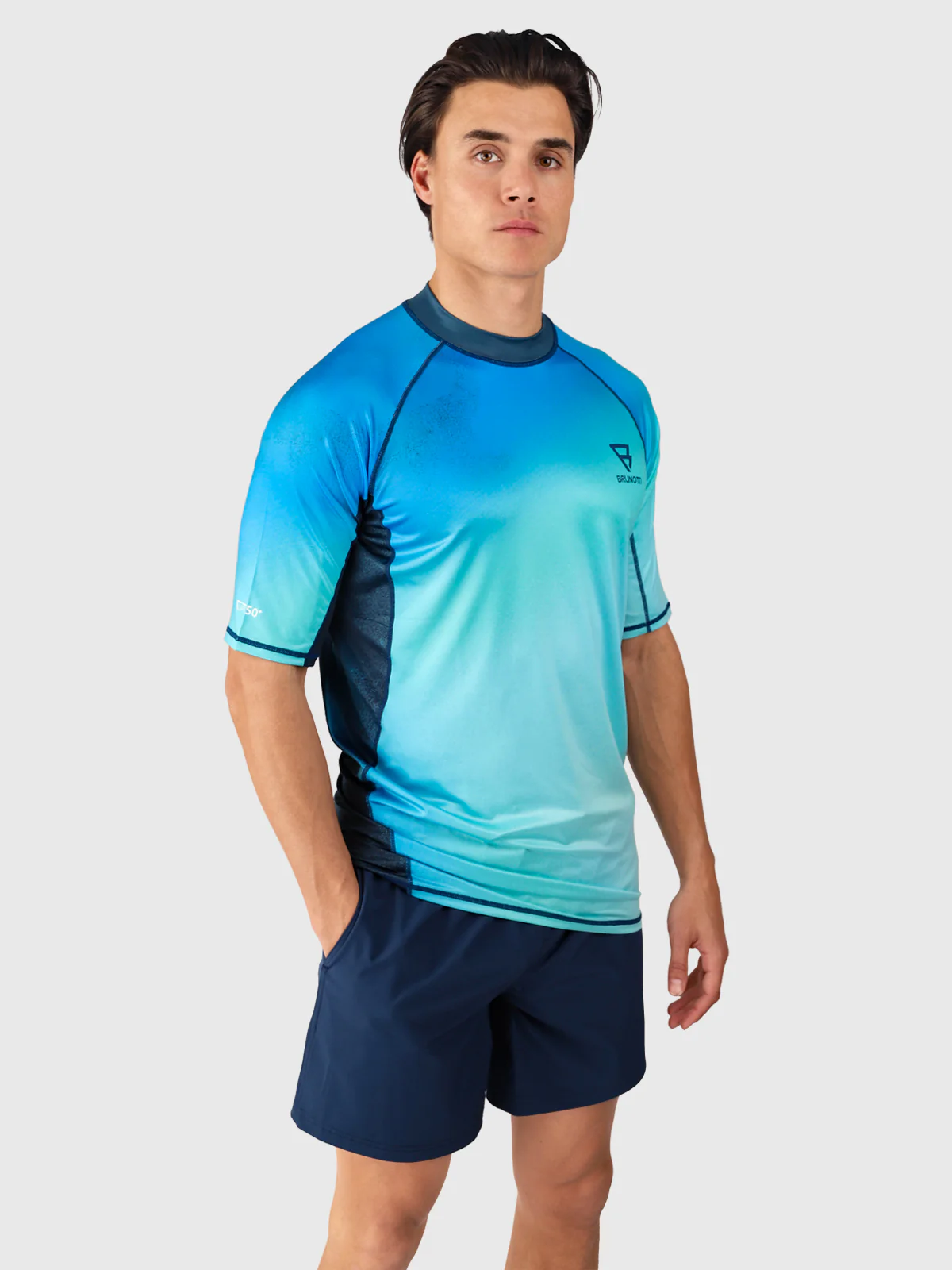 Waveguard-Spray Men Rashguard | Neon Blue - Image 3