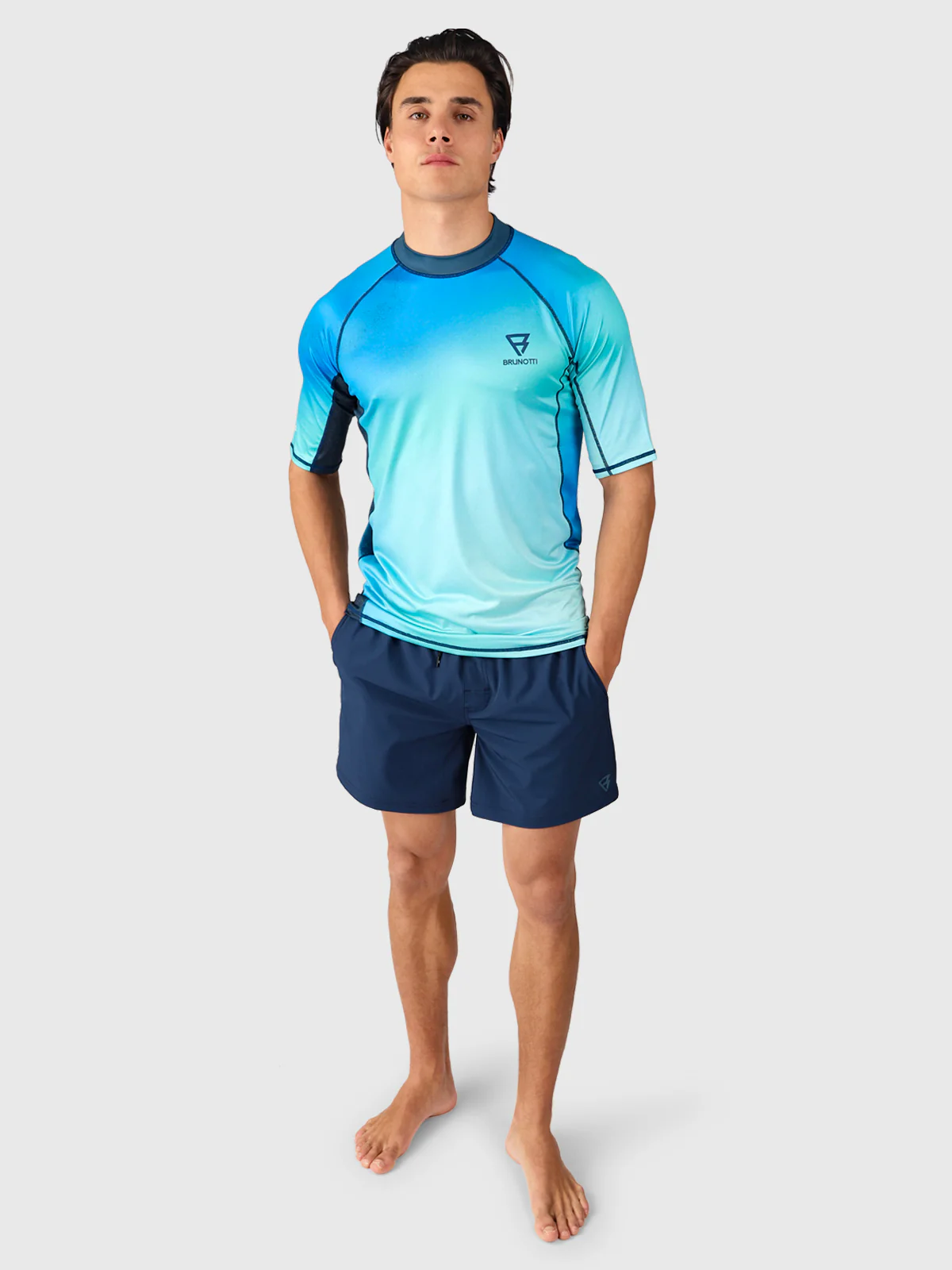 Waveguard-Spray Men Rashguard | Neon Blue - Image 5
