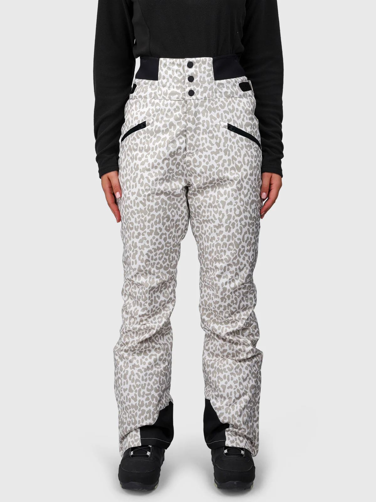 Whitewater-Print Women Snow Pants | Leopard Snow - Image 3