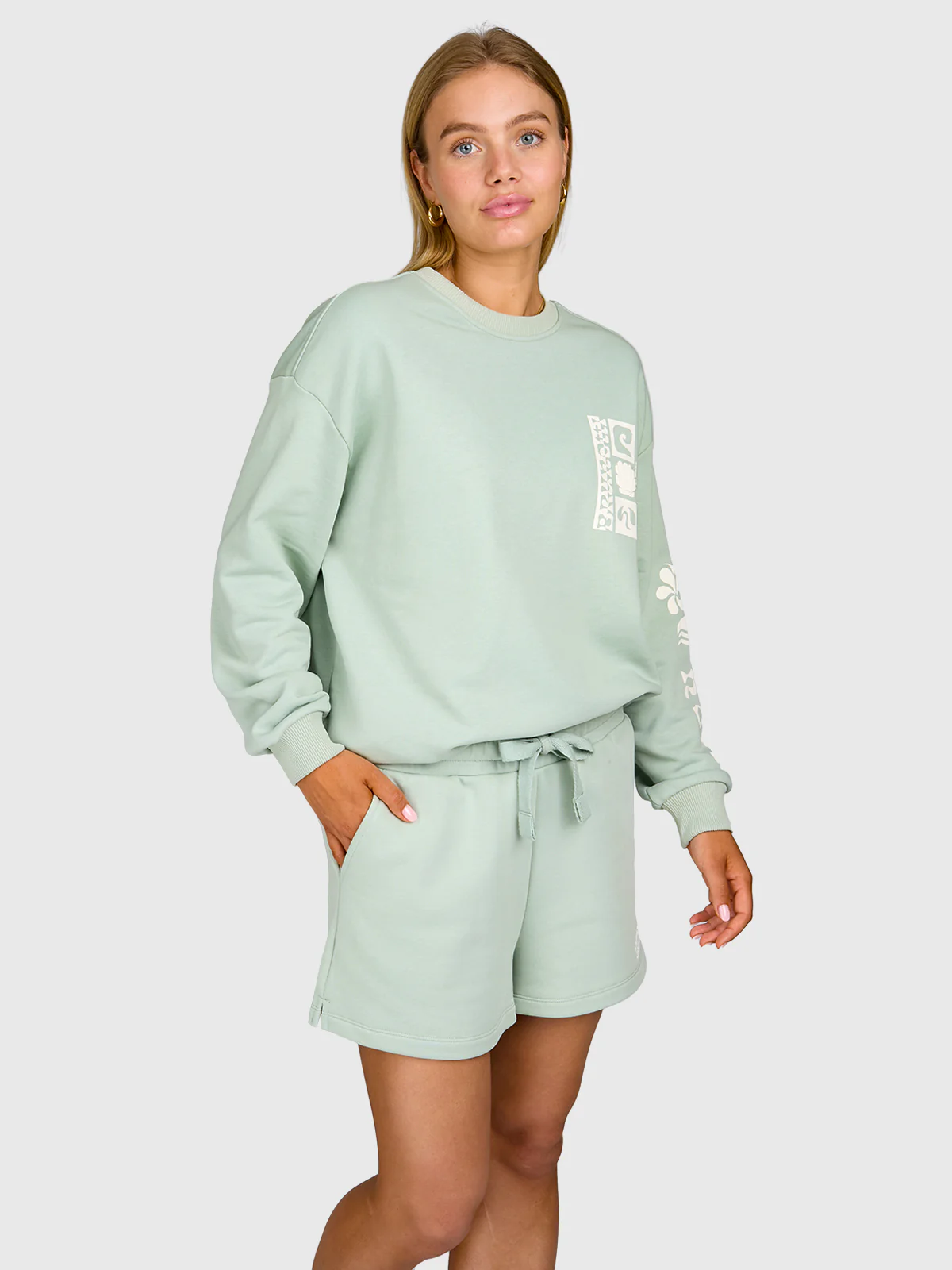 Yanouka Women Sweater | Aqua Grey - Image 3