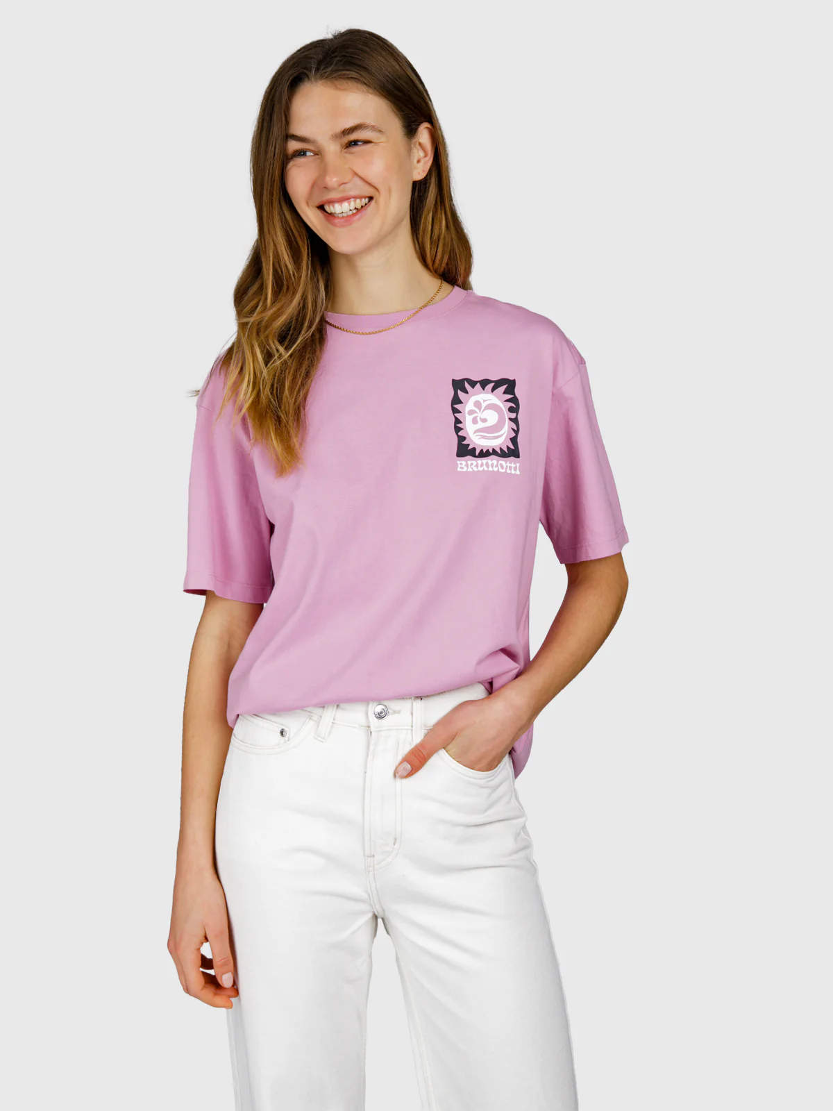 Zelday Women T-shirt | Mauve Mist - Image 2