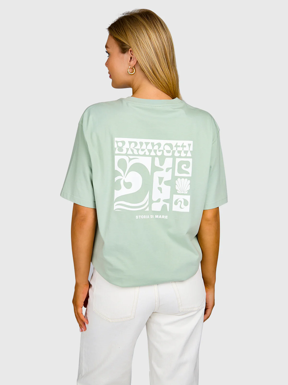 Zennanda Women T-shirt | Aqua Grey - Image 2