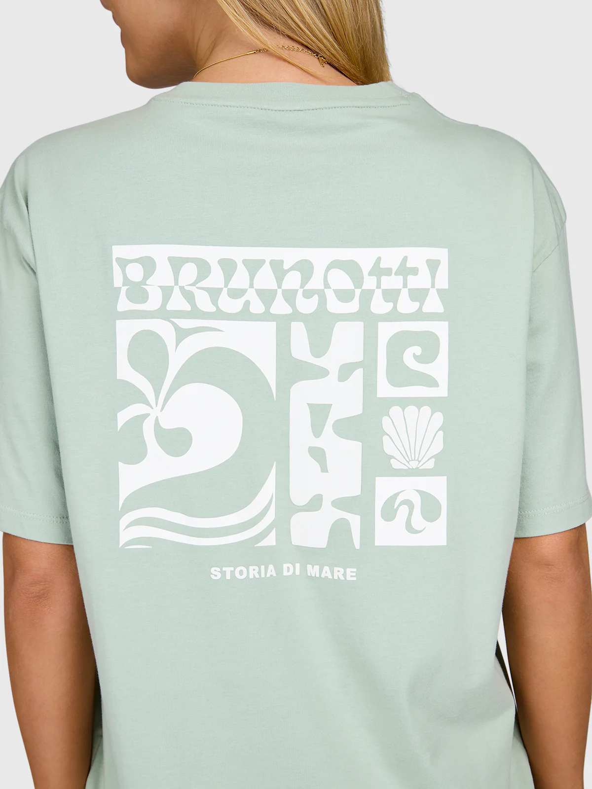 Zennanda Women T-shirt | Aqua Grey - Image 6