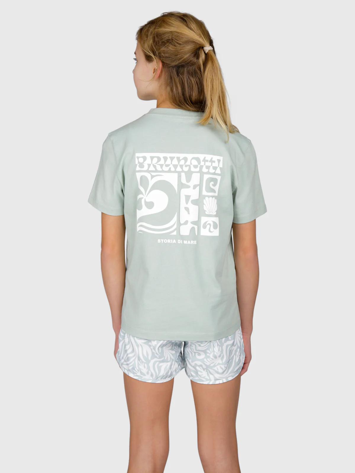 Zennandy Girls T-shirt | Aqua Grey - Image 2